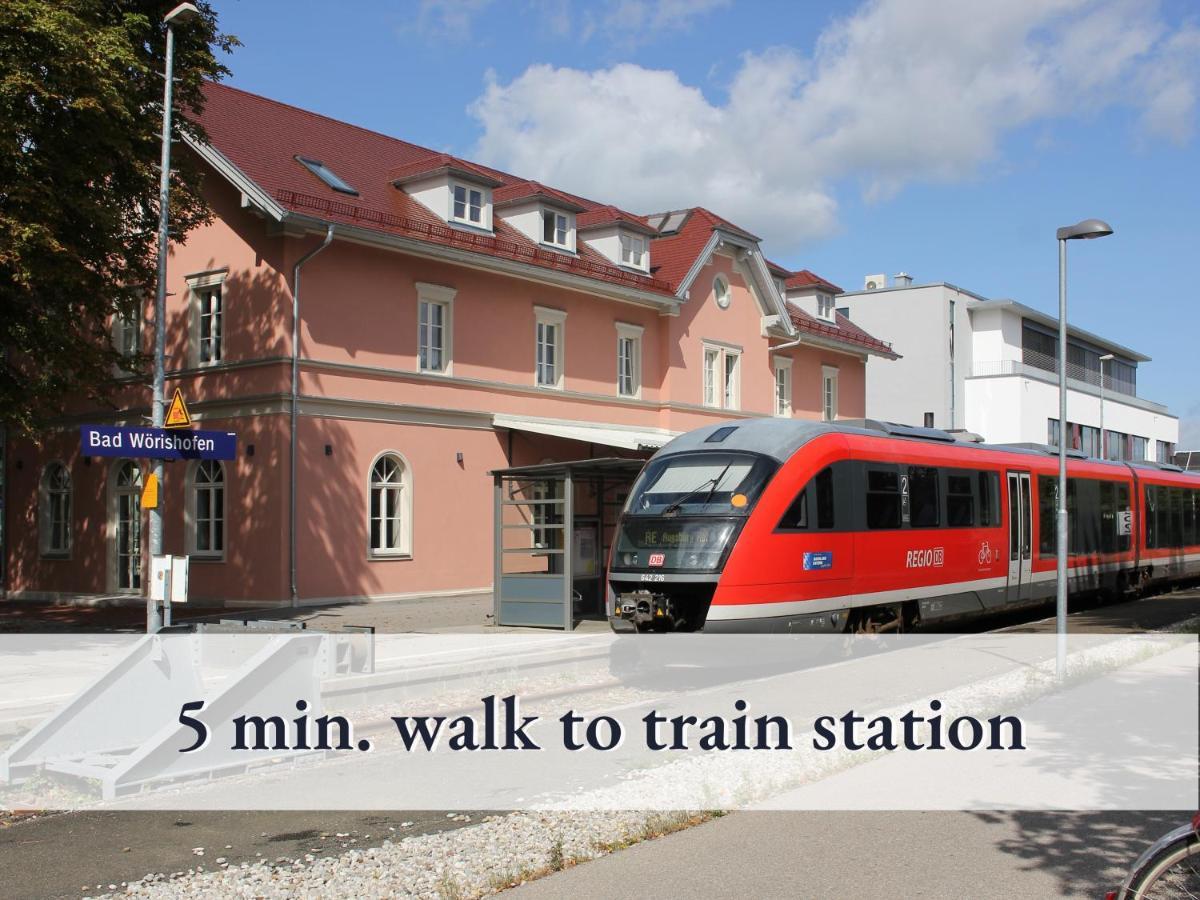 Tolle Zweiraum-Ferienwohnung In Bester Lage L Innenstadtnaehe L 1 Minute Zum Bahnhof L Tv L Free-Wlan L Keine Kueche L Willkommen Im Hallo!-Apartment 4 Bad Wörishofen Eksteriør billede